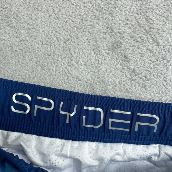 NWOT Spyder Men's S Blue Swim Shorts With Elastic Waist & Drawstring - Picture 6 of 7